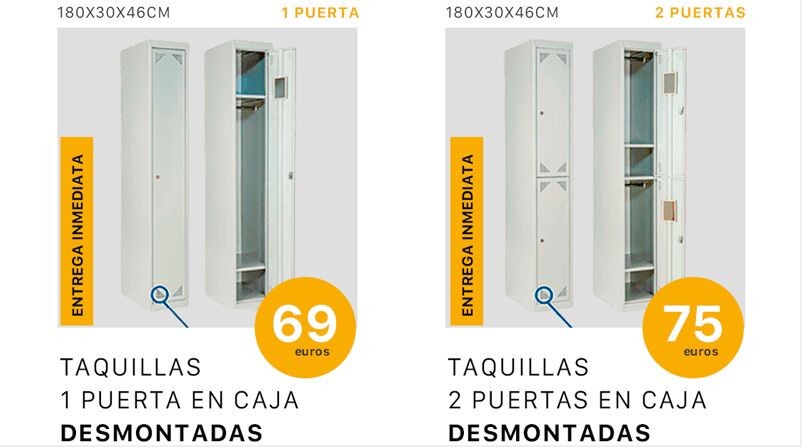 taquillas metalicas armarios